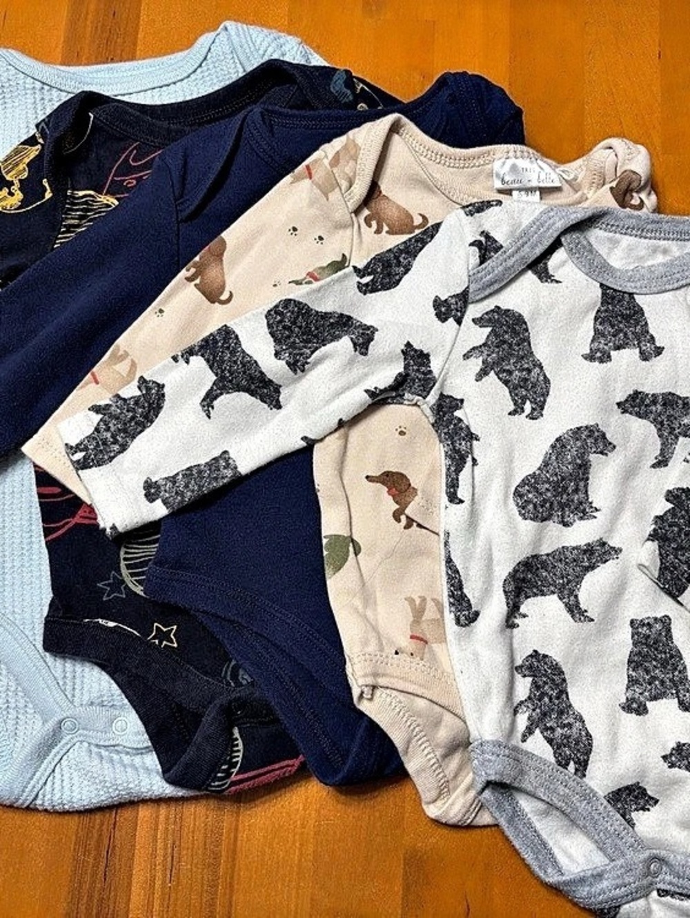 Baby Patterned Bodysuit Bundle 3m & 6m
